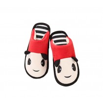 Cute Panda Thick-bottomed Non-slip Indoor Winter Cotton Slippers