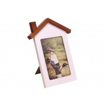 House Shape 7-inch Wooden Photo Frame Lovely Home Decoration