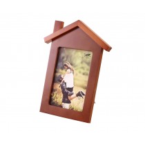 7-inch Wooden Photo Frame House Shape Home Decoration