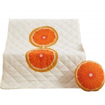 Fashion Orange Pillow Used In Office Lunch Break Children Quilt