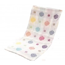 Set of 4 Strawber Pattern Children Cotton Small Towel With Three Layers Of Gauze