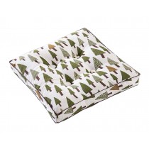 [Tree] Square Seat Cushion Floor Pillow Thickened Chair Pad Tatami