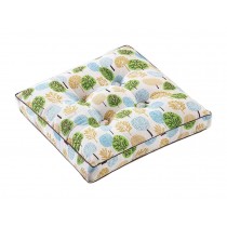 [Multicolor Tree] Square Seat Cushion Floor Pillow Thickened Chair Pad Tatami