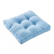 [Blue Dot] Square Seat Cushion Floor Pillow Thickened Chair Pad Tatami