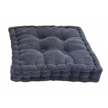 [Gray] Square Seat Cushion Floor Pillow Thickened Chair Pad Tatami