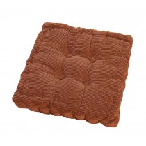 [Coffee] Square Seat Cushion Floor Pillow Thickened Chair Pad Tatami