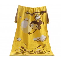 Children And Adults  Bath Towel Beach Towels With Monkey Print
