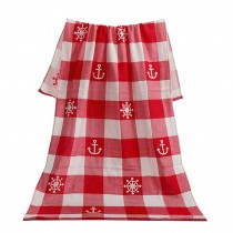 Lovely Pattern Children And Adults Cotton Beach Towel Bath Towel Red