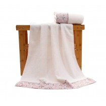 Cotton Bath Towels for Luxury Hotel Spa Home[Pink Rose]
