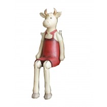 Cute Room Decorations Resin Crafts Creative Gift Cow with Dress