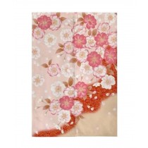 Japanese Style Curtain Entrance Curtain Doorway Curtain Wall Decor, Flowers Pink