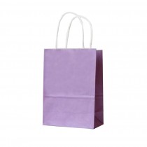 20Pcs Kraft Paper Bags Shopping Mechandise Retail Party Gift Bags Purple