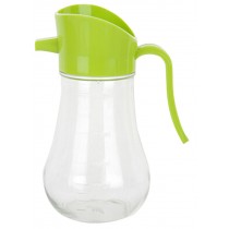 250ML Set Of 2 Creative Kitchen Oil / Vinegar Cruet Square Glass Bottle Green