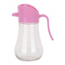 Set Of 2 250ML Creative Kitchen Oil / Vinegar Cruet Square Glass Bottle Pink