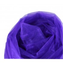 2 Sets Tulle Organza Fabric Yarn Wedding Party Decor DIY Supplies Dark Purple