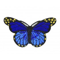 6PCS Embroidered Fabric Patches Sticker Iron Sew On Applique [Butterfly B]