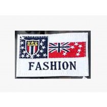 Set Of 2 Cloth Badge Affixed Patch Stickers Applique Patches (Fashion)