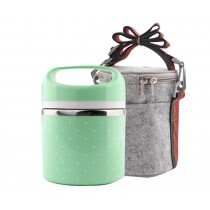 Fashion Portable Stainless Steel Lunch Box With Insulation Bag