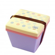 Lovely 2 Layers Bento Lunch Box Food Container Salad Box Cat