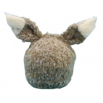 Newborn Baby Photography Props Knitted Handmade Hat With Ears [Light Gray]
