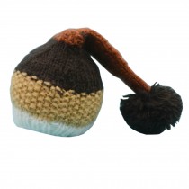 Newborn Baby Photography Props Knitted Handmade Hat [Brown]