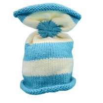 Newborn Baby Photography Props Knitted Handmade Hat [Blue]