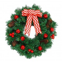 Christmas Wreaths Christmas Garlands Xmas Decor Wreaths Stripe Bow