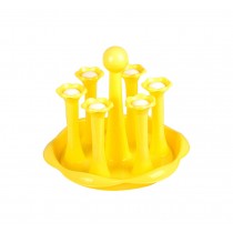 Simple Cup Drying Rack Drainer Storage Organizer Cup Holders YELLOW