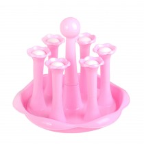 Simple Cup Drying Rack Drainer Storage Organizer Cup Holders PINK