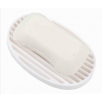 Practical Silicone Soap Box Bathroom Soap Dish Useful Soap Holder, White