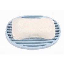 Useful Silicone Soap Box Blue Bathroom Soap Dish Practical Soap Holder