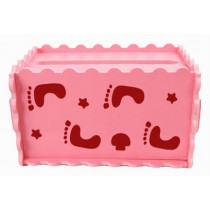 Creative Tissue Box Hollow Assembled Tissue Box Cover Holder, Pink Feet
