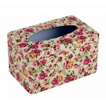 Lovely Stoving Varnish Iron Floral Tissue Holder Tissue Box Cover