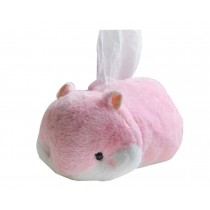 Creative Plush Dolls Tissue Boxes Tissue Containers Storage Shelves(Pink Mouse)