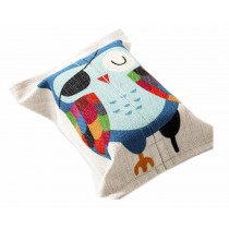 Convenient Cloth Toilet Paper Tissue Holder Storage Box Owl Multicolor
