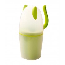 Cute Cartoon Toothbrush Stand/Cup - Green