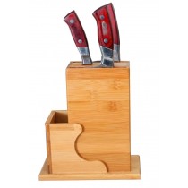 Creative Bamboo Knife Rack/Holder/Storage Knife Blocks for Kitchen Cuboid
