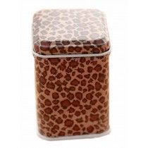 Set of 3 Practical Storage Tins Tea/Coffee/Sugar Canisters Leopard