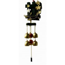 Indoor/Outdoor Decor Bronze Wind Chimes Wind Bells with 6 Bells, Style I