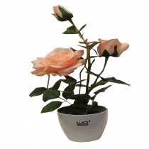 Beautiful Indoor Artificial Rose No Watering House Artificial Decor Gift Pink