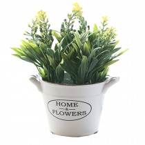 Beautiful Indoor Artificial Plant No Watering House Artificial Decor GreenYellow