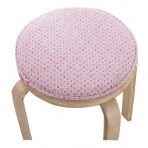 Creative Round Stool Cushion Warm Sponge Pad Bar Stool Mat Pink Flowers