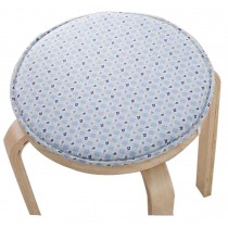 Creative Round Stool Cushion Warm Sponge Pad Bar Stool Mat Blue Flowers