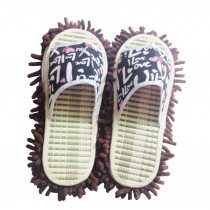 Creative Detachable Mop Slippers Floor Cleaning Slippers Love
