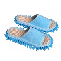 [Blue] Creative Washable Mop Slippers Floor Cleaning Slippers