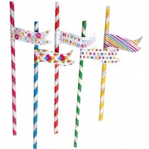 Set Of 25 Bar Supplies Modeling Straw Art straw Drinking Straws Stripe