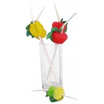 Set Of 100 Bar Supplies Modeling Straw Drinking Straws Fruit Garland