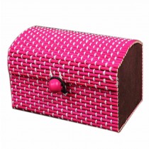 Set of 4 Vintage Novelty Decoration Box Jewelry Soapbox Storage Box Rose Red