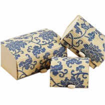 Set of 3 Vintage Novelty Box Jewelry Soapbox Storage Box Blue