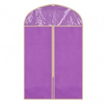 Set of 3 Clothes Storage Dress Cover Garment Suit cover Dustproof Bags Purple